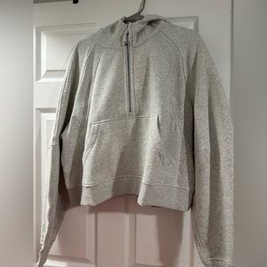 OS half zip scuba heathered core Ulta light grey xl/xxl